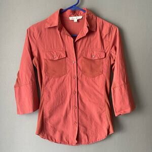 Love Tree z S coral button‎ down 100% cotton shirt
